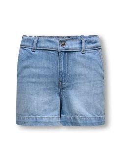 KOGCOMET Mellemhøj talje Wide leg fit Denim-shorts Børn Tøj·Shorts