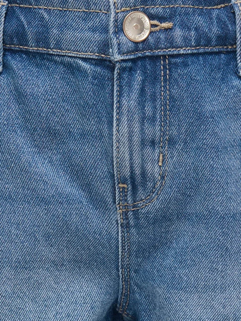 Clearance KOGCOMET Mellemhøj talje Wide leg fit Denim-shorts Børn Tøj·Shorts