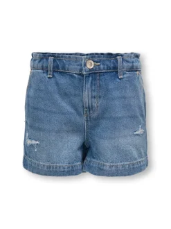 Clearance KOGCOMET Mellemhøj talje Wide leg fit Denim-shorts Børn Tøj·Shorts
