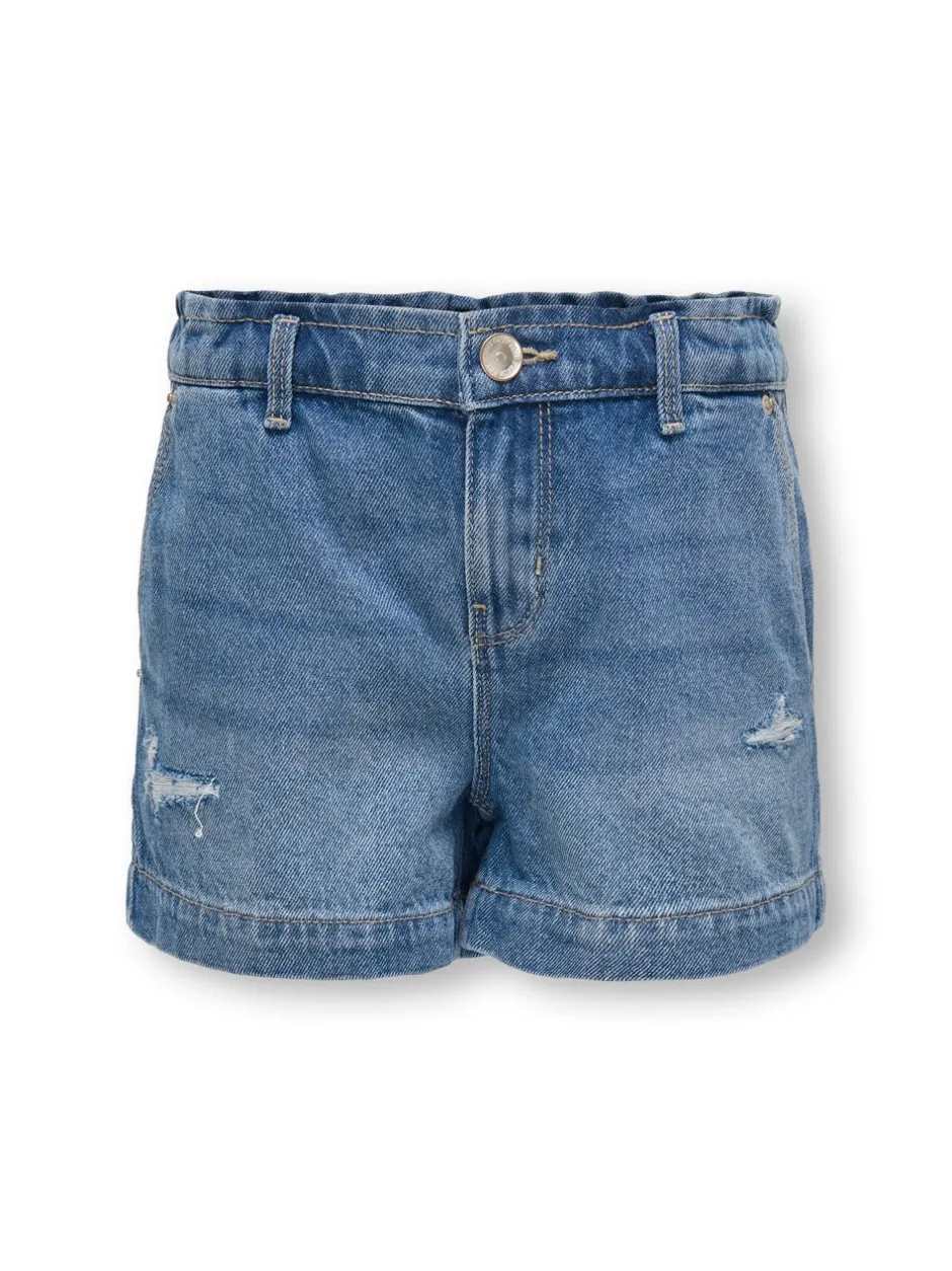 Clearance KOGCOMET Mellemhøj talje Wide leg fit Denim-shorts Børn Tøj·Shorts