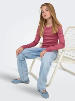 Outlet KOGDAD Mellemhøj talje Straight fit Jeans Børn Tøj·Jeans