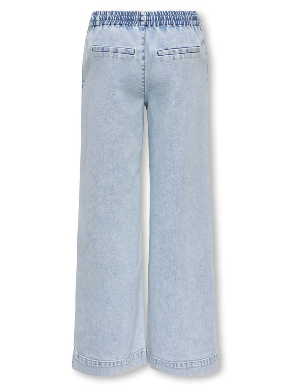 Outlet KOGDEIA Høj talje Wide leg fit Jeans Børn Tøj·Jeans