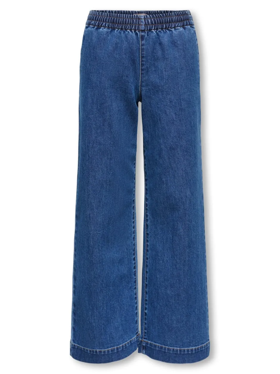 KOGDEIA Høj talje Wide leg fit Jeans Børn Tøj·Jeans