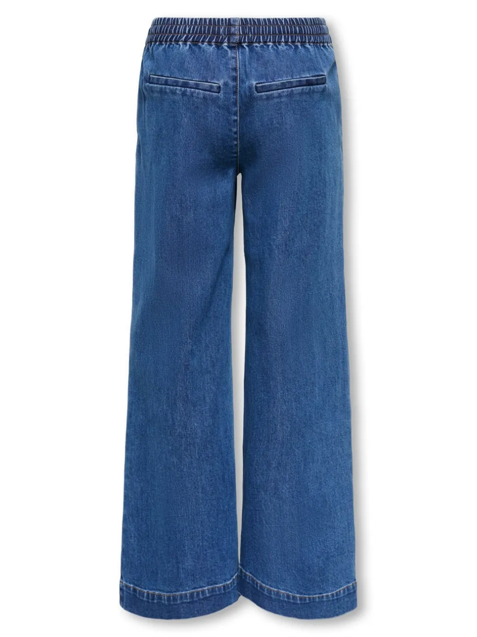 KOGDEIA Høj talje Wide leg fit Jeans Børn Tøj·Jeans