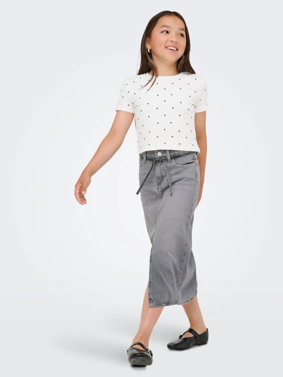 Best KOGGIANNA Denim Denim-nederdel Midinederdel Børn Tøj·Nederdele