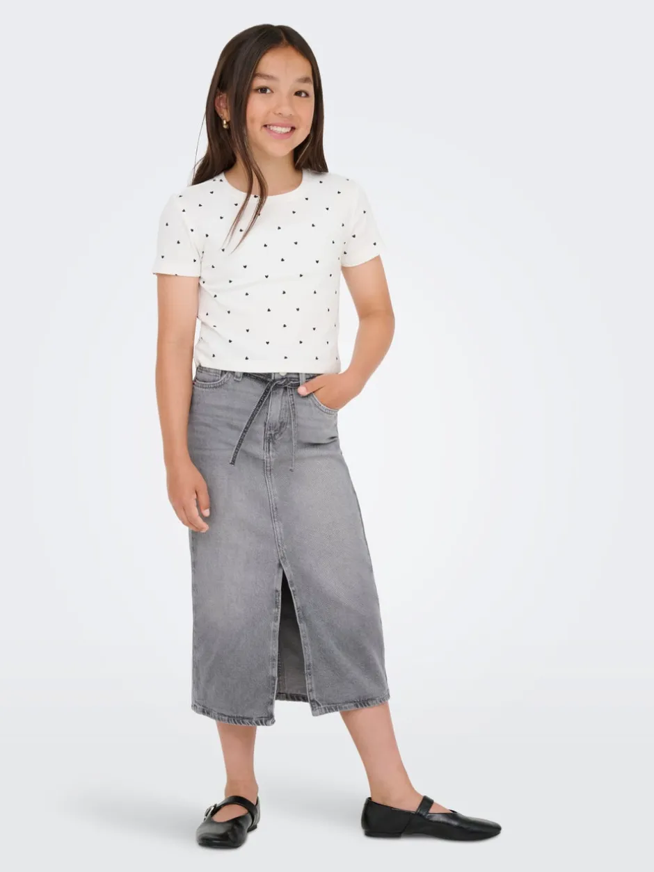Best KOGGIANNA Denim Denim-nederdel Midinederdel Børn Tøj·Nederdele