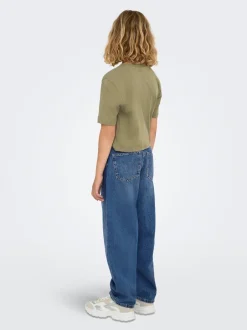 Discount KOGGIANNA Superhøj talje Straight fit Jeans Børn Tøj·Jeans