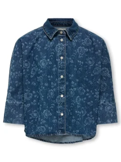 Outlet KOGGRACE Denim-skjorte Børn Tøj·Toppe|Tøj·Skjorter