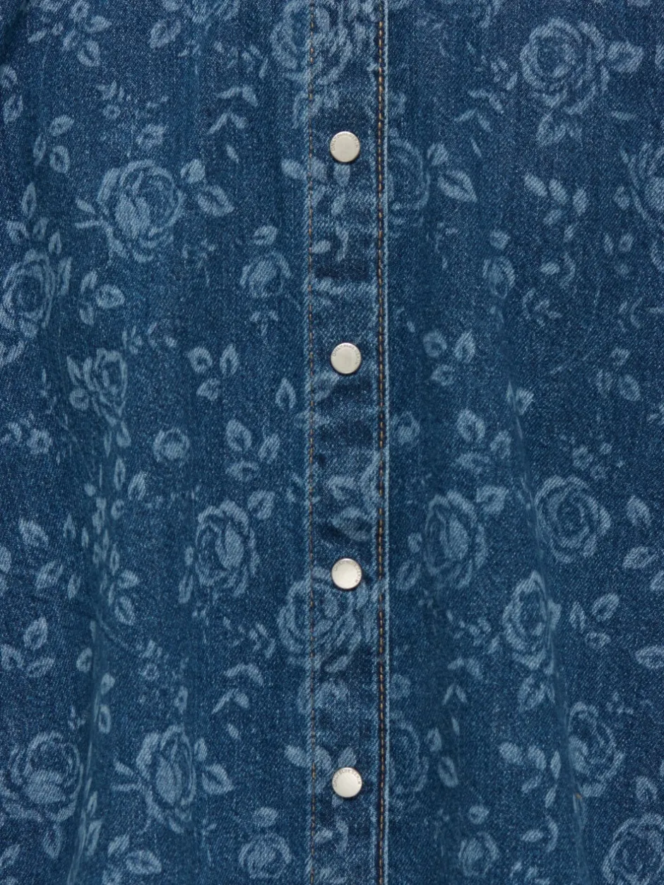Outlet KOGGRACE Denim-skjorte Børn Tøj·Toppe|Tøj·Skjorter