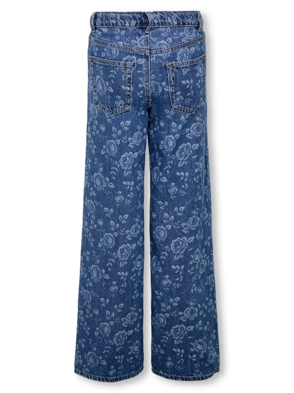 KOGHOPE Høj talje Wide leg fit Ankellængde Jeans Børn Tøj·Jeans