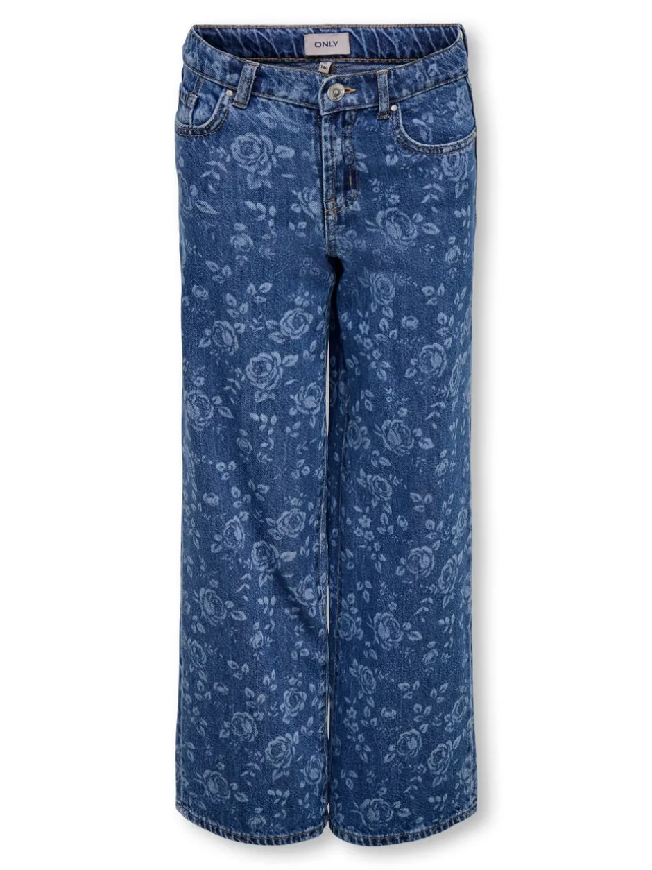 KOGHOPE Høj talje Wide leg fit Ankellængde Jeans Børn Tøj·Jeans