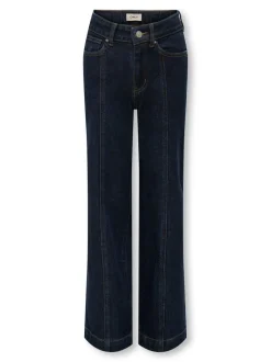 Best KOGHOPE Høj talje Wide leg fit Ankellængde Jeans Børn Tøj·Jeans
