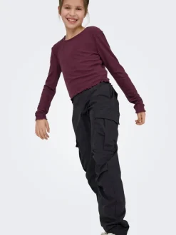 New KOGJOANNE Loose fit Cargobukser Børn Tøj·Bukser