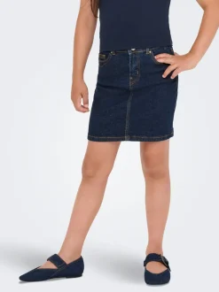 New KOGJUICY Denim Denim-nederdel Kort nederdel Børn Tøj·Nederdele