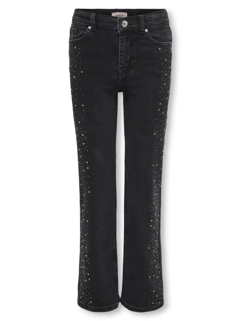 Discount KOGJUICY Høj talje Wide leg fit Jeans Børn Tøj·Jeans