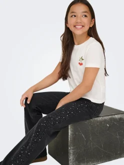 Discount KOGJUICY Høj talje Wide leg fit Jeans Børn Tøj·Jeans