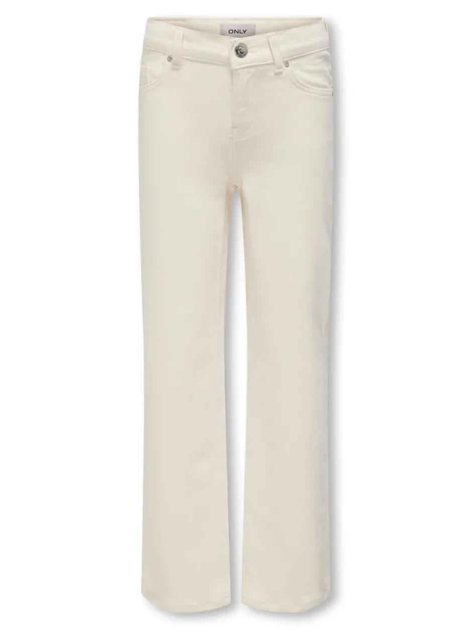 Clearance KOGJUICY Høj talje Wide leg fit Cropped Jeans Børn Tøj·Jeans