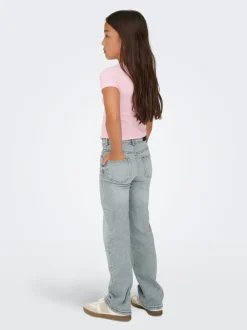 Outlet KOGJUICY Høj talje Wide leg fit Jeans Børn Tøj·Jeans
