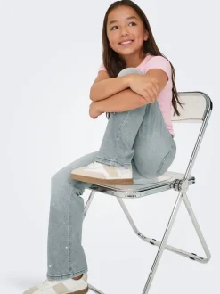 Outlet KOGJUICY Høj talje Wide leg fit Jeans Børn Tøj·Jeans
