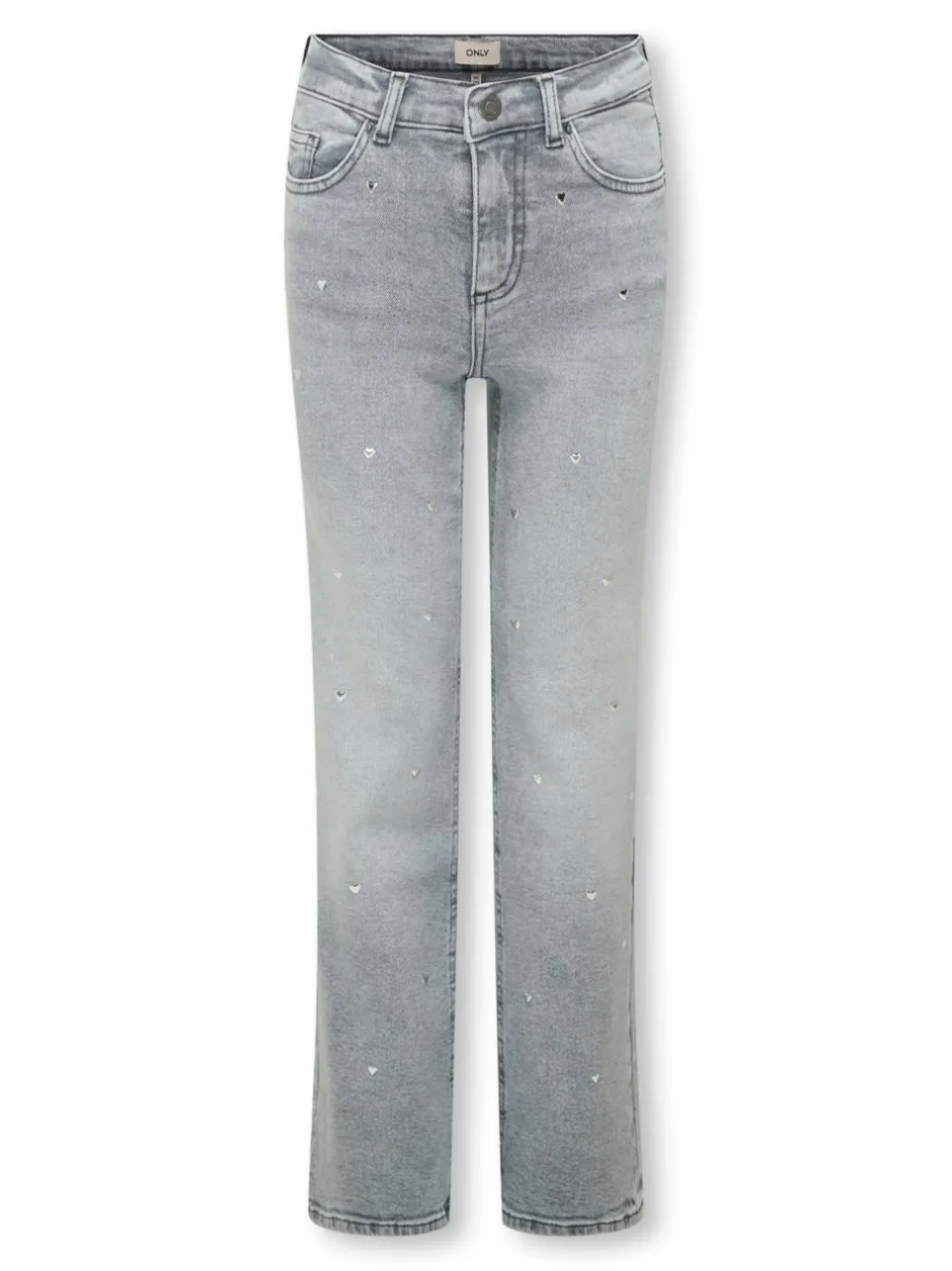 Outlet KOGJUICY Høj talje Wide leg fit Jeans Børn Tøj·Jeans