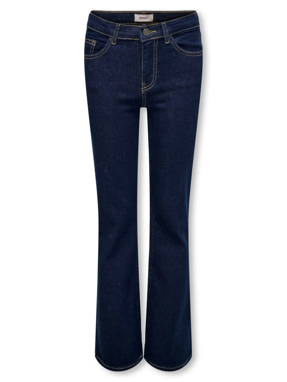 Sale KOGJUICY Mellemhøj talje Wide leg fit Jeans Børn Tøj·Jeans