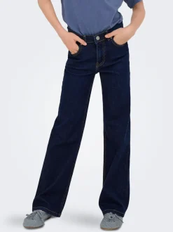 Sale KOGJUICY Mellemhøj talje Wide leg fit Jeans Børn Tøj·Jeans