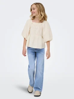 New KOGJULLES Lav talje Straight fit Jeans Børn Tøj·Jeans