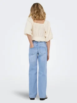 New KOGJULLES Lav talje Straight fit Jeans Børn Tøj·Jeans