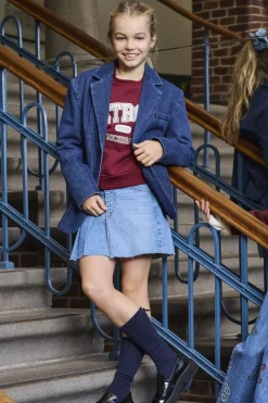 Best KOGKADIE Denim Denim-nederdel Kort nederdel Børn Tøj·Nederdele