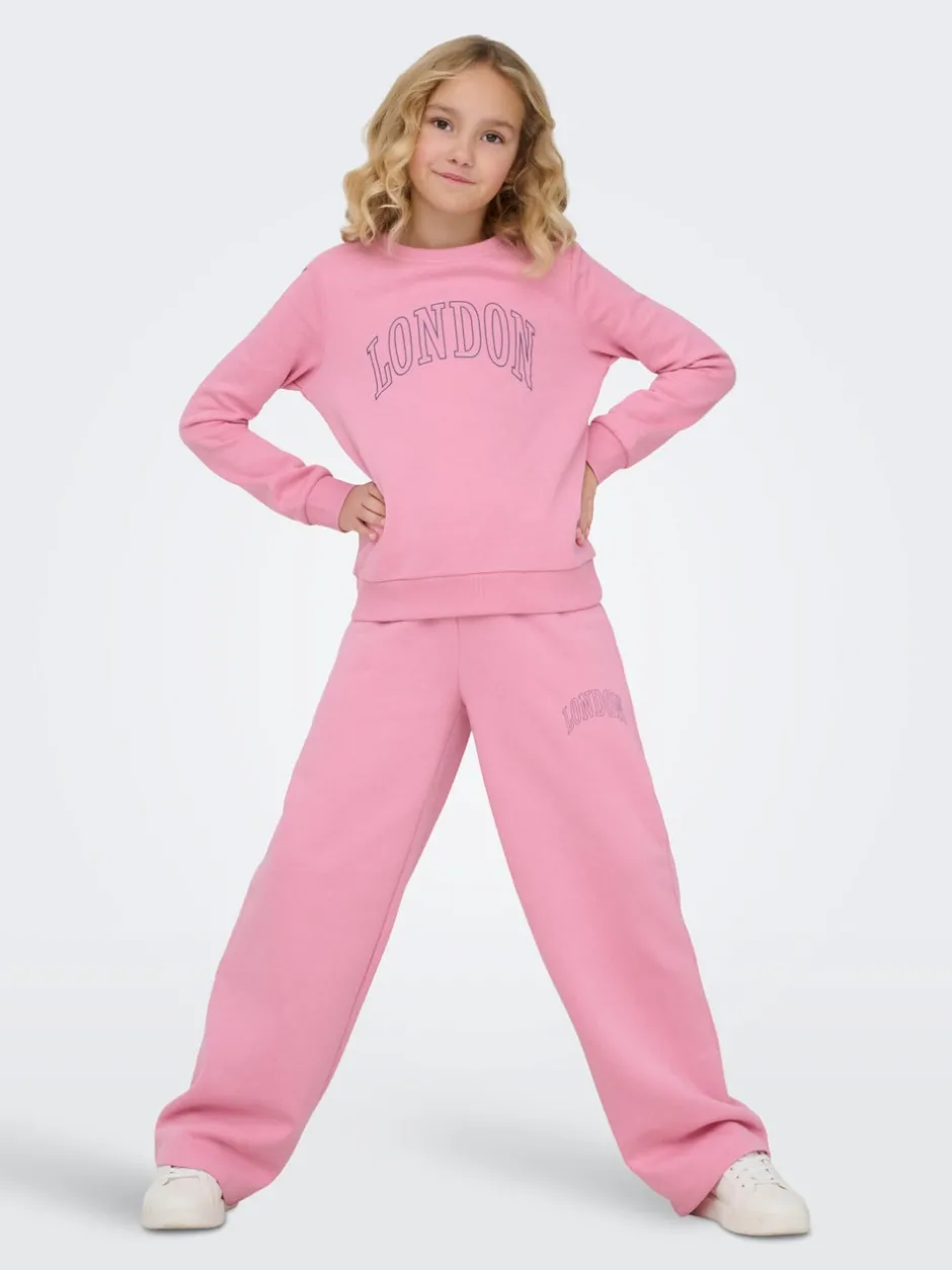 Discount KOGLINNA Wide leg fit Sweatpants Børn Tøj·Sweatshirts|Tøj·Bukser