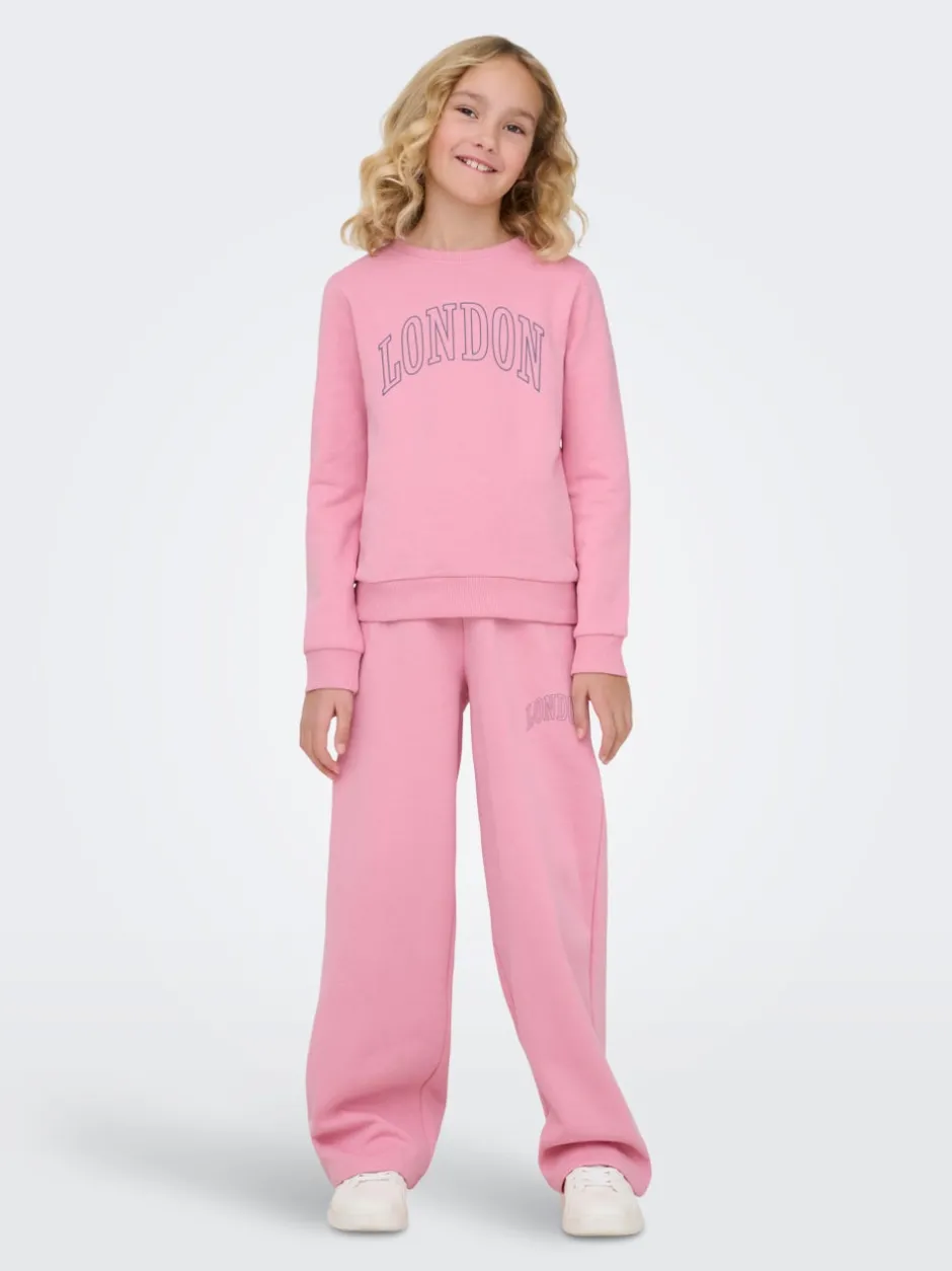 Discount KOGLINNA Wide leg fit Sweatpants Børn Tøj·Sweatshirts|Tøj·Bukser