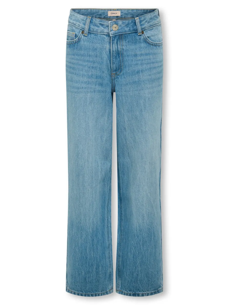 Sale KOGLOPEZ Lav talje Wide leg fit Ankellængde Jeans Børn Tøj·Jeans