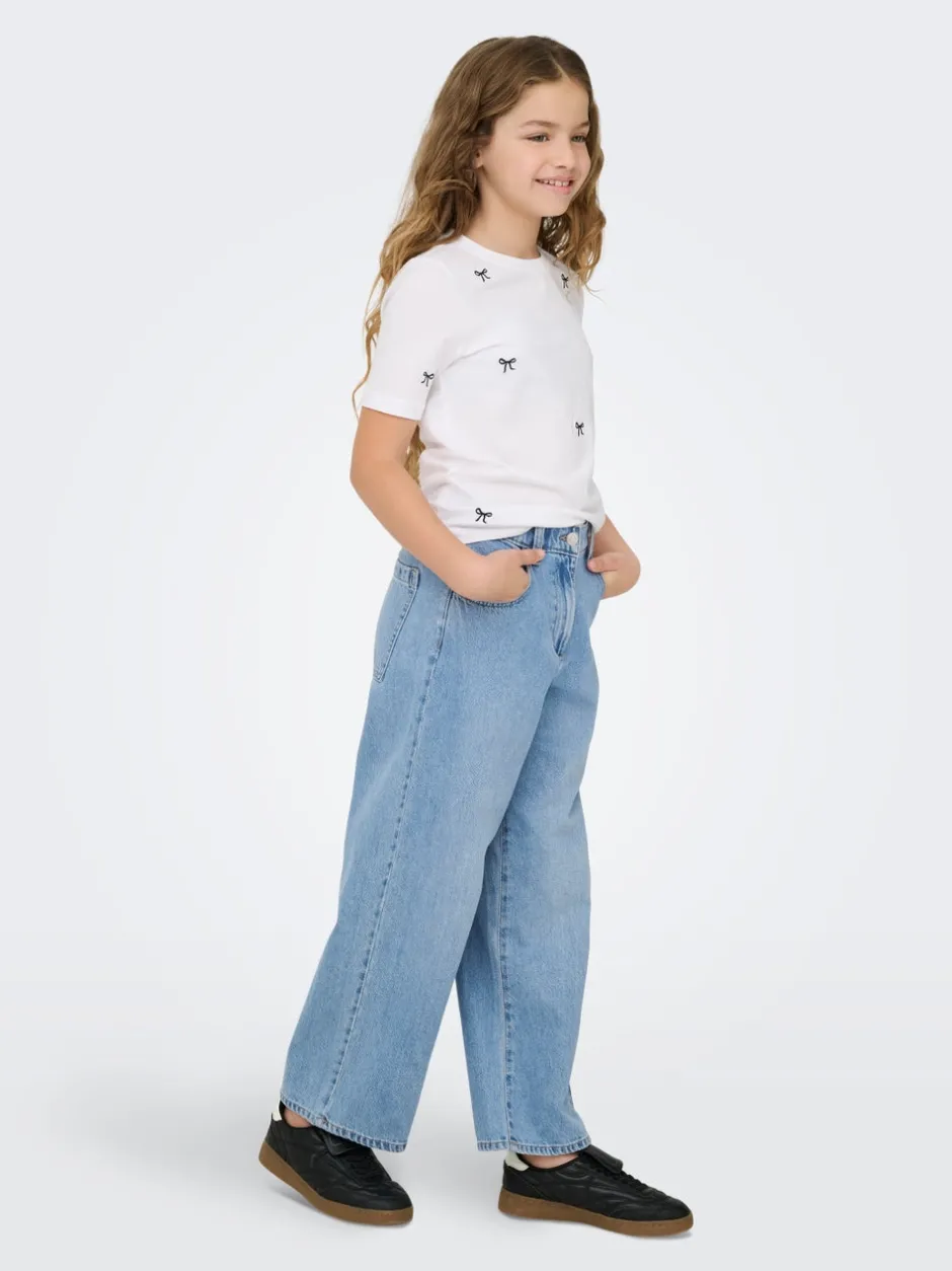 Clearance KOGLUMI Høj talje Mom fit Jeans Børn Tøj·Jeans