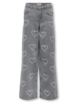 Discount KOGLUMI Høj talje Wide leg fit Jeans Børn Tøj·Jeans