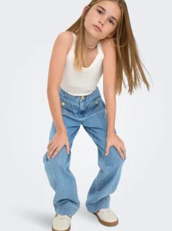 KOGMADELINE Høj talje Wide leg fit Jeans Børn Tøj·Jeans