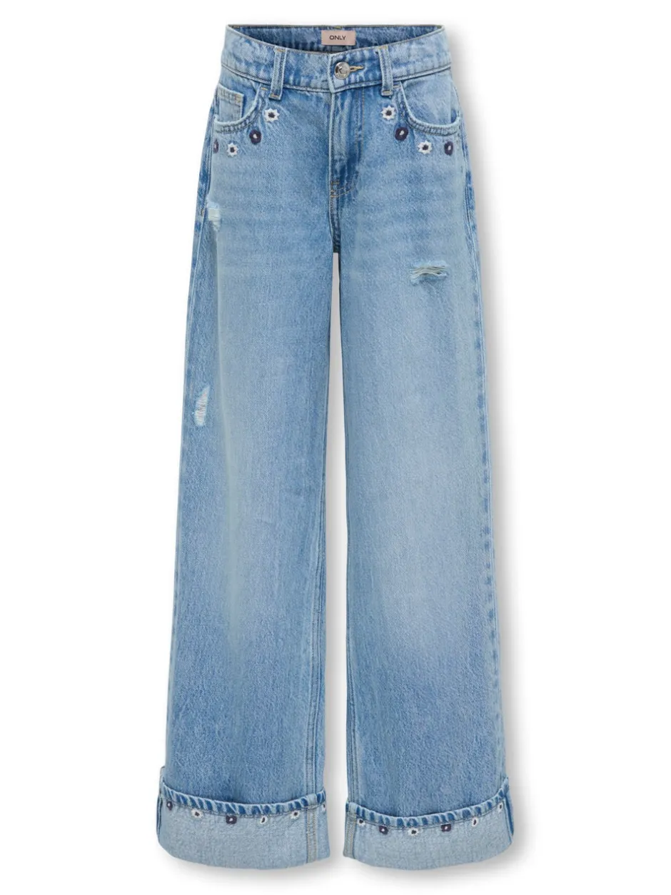 Hot KOGMIMI Høj talje Wide leg fit Jeans Dame Tøj·Jeans|Jeans