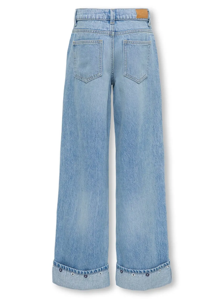 Hot KOGMIMI Høj talje Wide leg fit Jeans Dame Tøj·Jeans|Jeans