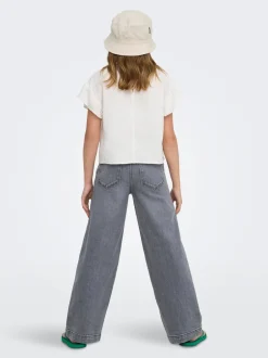 Outlet KOGNEW Mellemhøj talje Wide leg fit Jeans Børn Tøj·Jeans