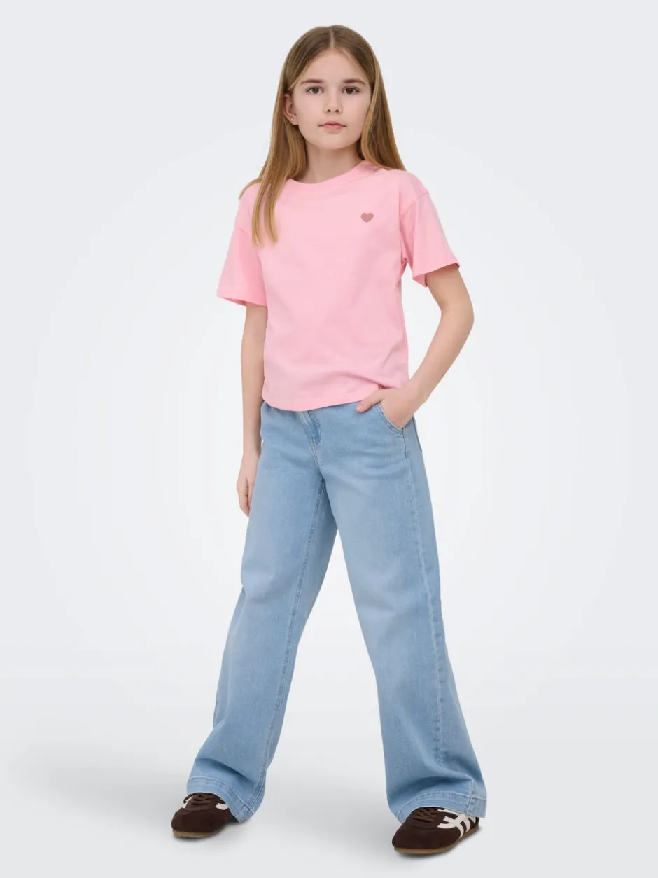 Online KOGNEW Mellemhøj talje Wide leg fit Jeans Børn Tøj·Jeans