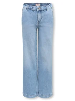 Online KOGNEW Mellemhøj talje Wide leg fit Jeans Børn Tøj·Jeans