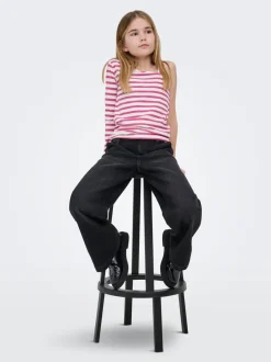 New KOGNEW Mellemhøj talje Wide leg fit Jeans Børn Tøj·Jeans
