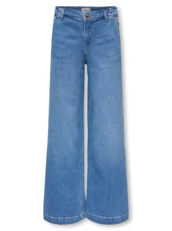 Outlet KOGNEW Mellemhøj talje Wide leg fit Jeans Børn Tøj·Jeans