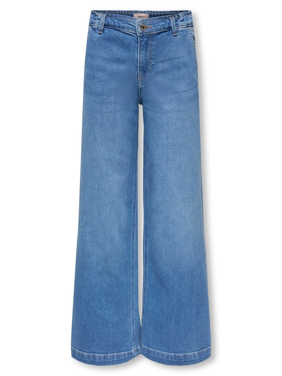 Outlet KOGNEW Mellemhøj talje Wide leg fit Jeans Børn Tøj·Jeans