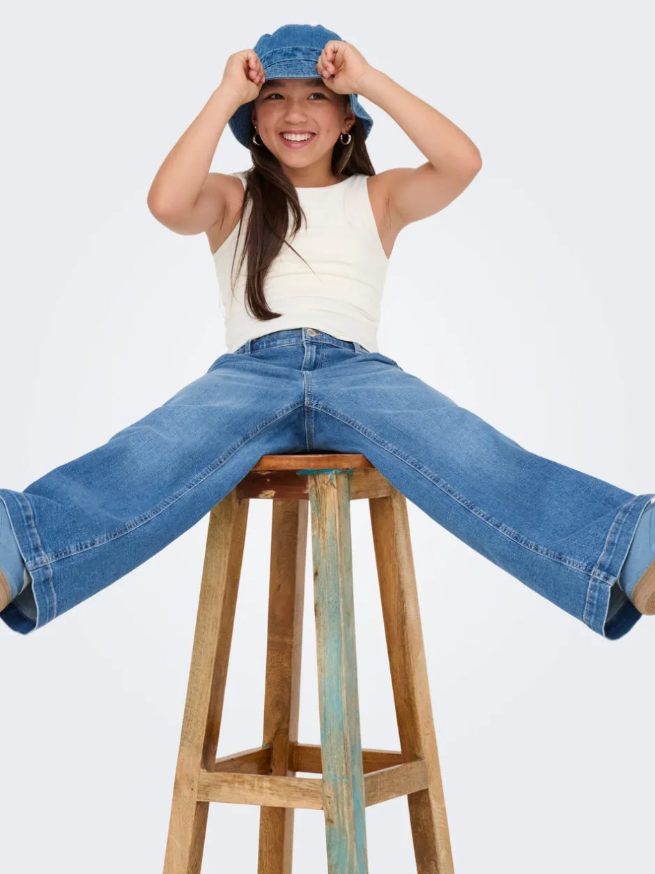Hot KOGNEW Wide leg fit Jeans Børn Tøj·Jeans