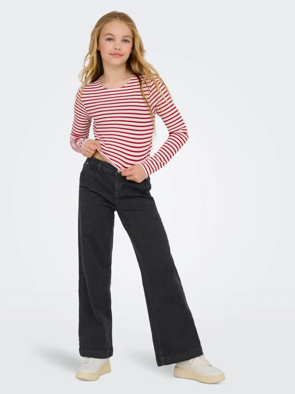 New KOGNEW Wide leg fit Jeans Børn Tøj·Jeans