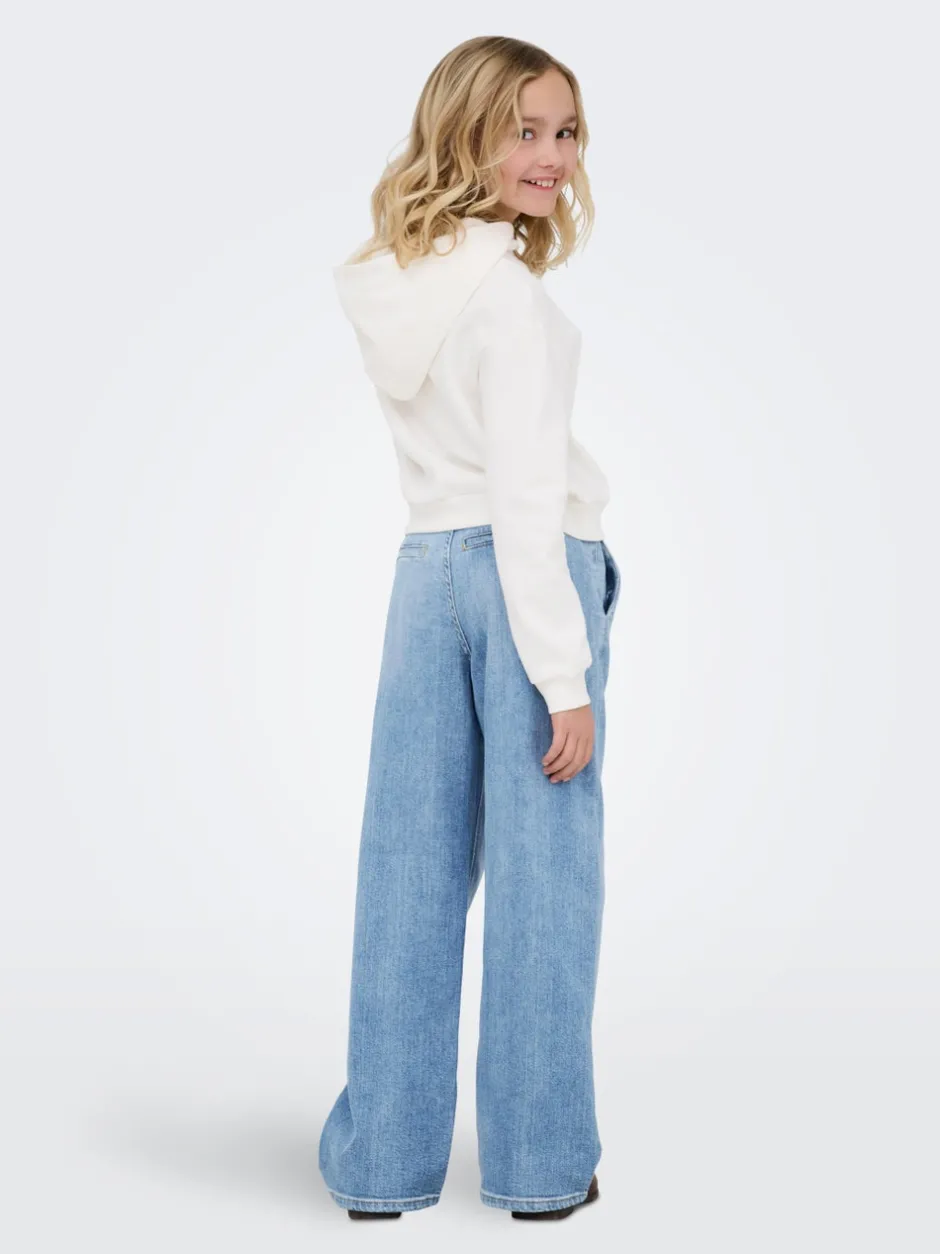Discount KOGPALMA Mellemhøj talje Wide leg fit Jeans Børn Tøj·Jeans
