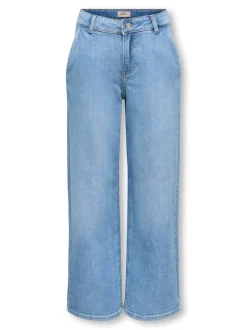 Discount KOGPALMA Mellemhøj talje Wide leg fit Jeans Børn Tøj·Jeans