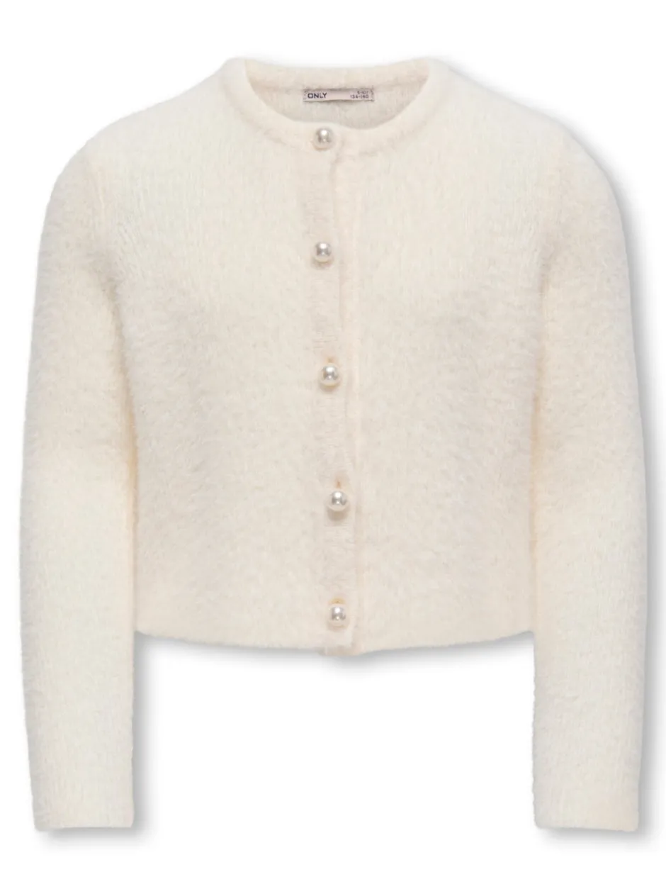 New KOGPIUMO Cardigan Børn Tøj·Strik & Cardigans