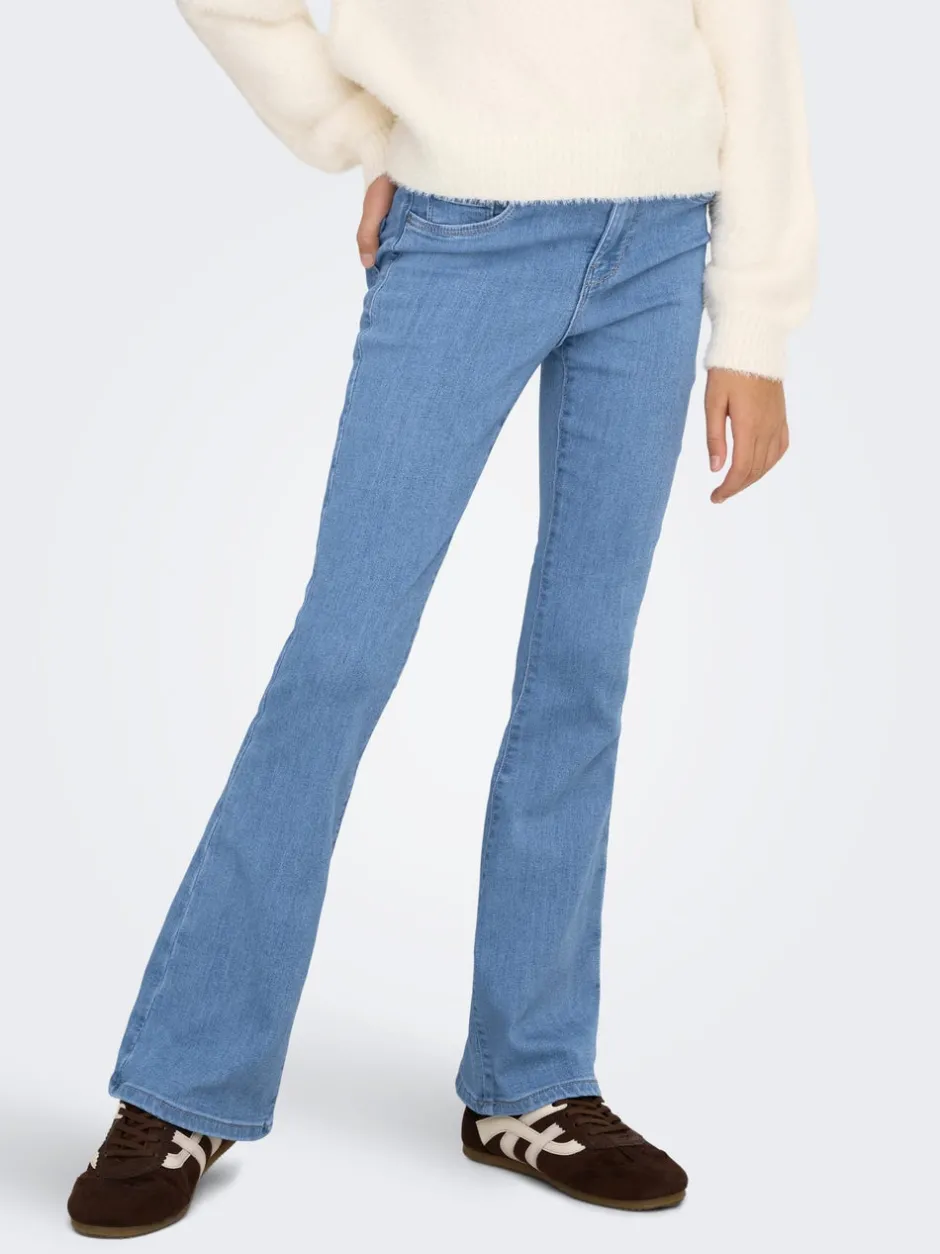 Outlet KOGRAIN Mellemhøj talje Flared fit Jeans Børn Tøj·Jeans