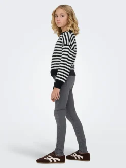 Clearance KOGRAIN Mellemhøj talje Skinny fit Ankellængde Jeans Børn Tøj·Jeans